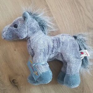 Webkinz Ganz Grey Arabian Horse Stallion NWT HM098 With Code Stuffed Animal